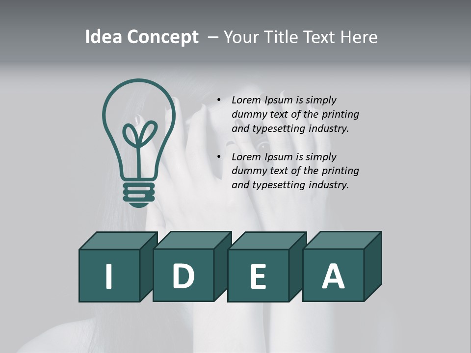 Panicked White Stress PowerPoint Template