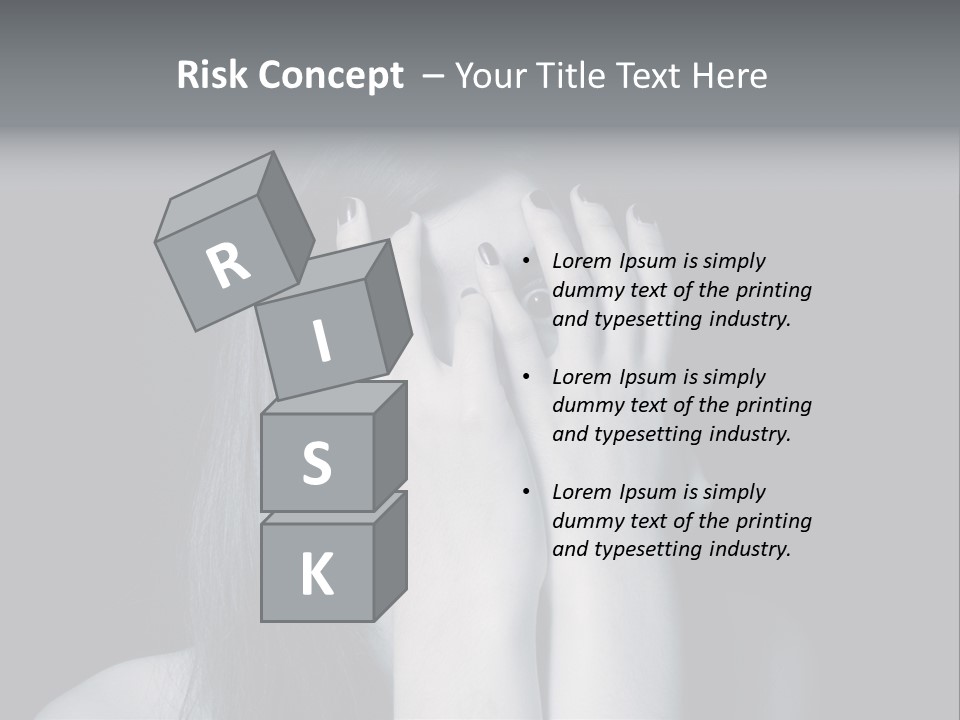 Panicked White Stress PowerPoint Template
