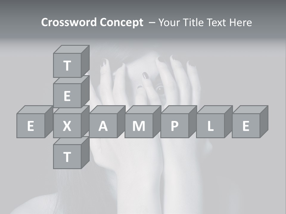 Panicked White Stress PowerPoint Template