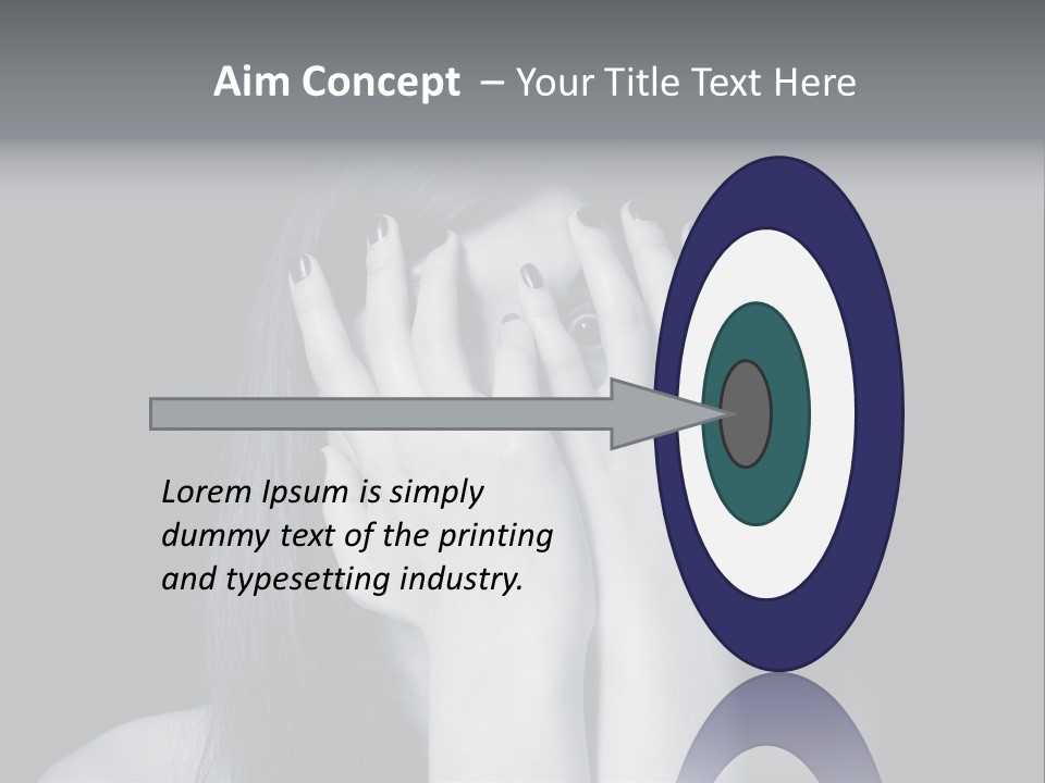 Panicked White Stress PowerPoint Template