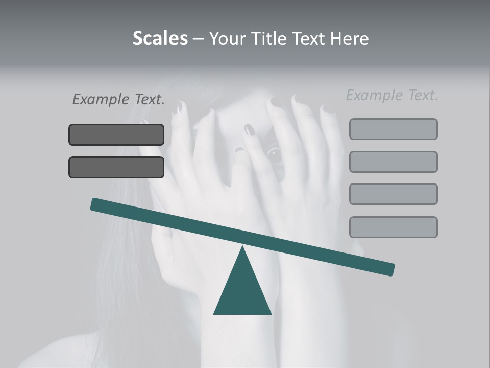 Panicked White Stress PowerPoint Template