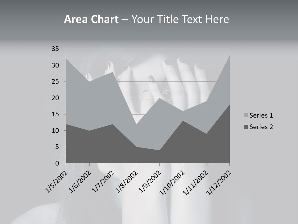 Panicked White Stress PowerPoint Template