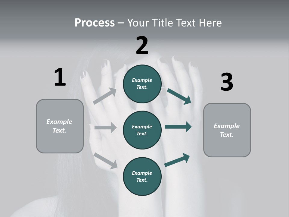 Panicked White Stress PowerPoint Template