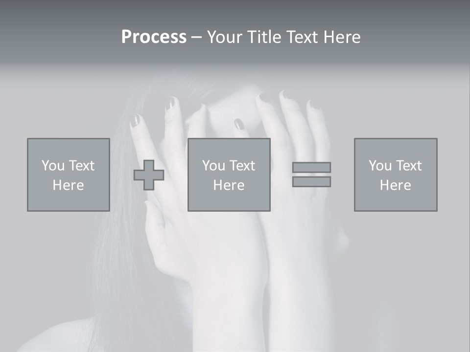 Panicked White Stress PowerPoint Template