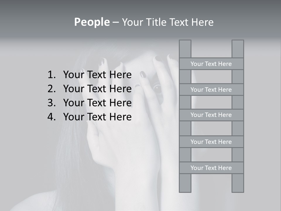 Panicked White Stress PowerPoint Template
