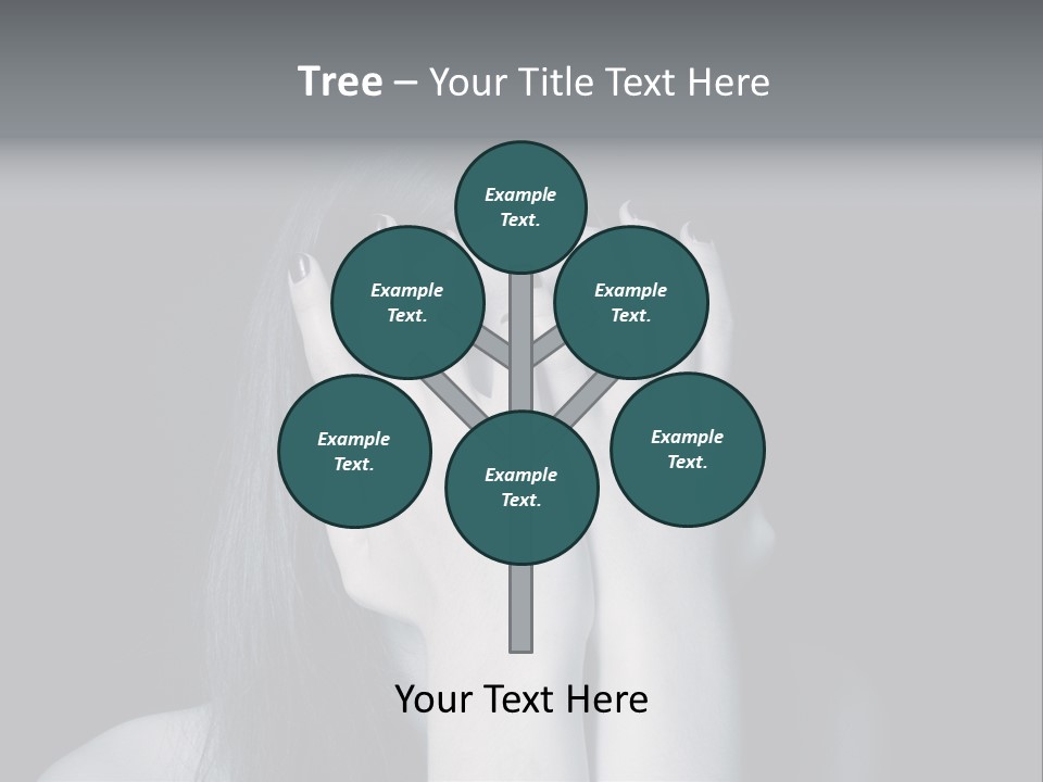 Panicked White Stress PowerPoint Template