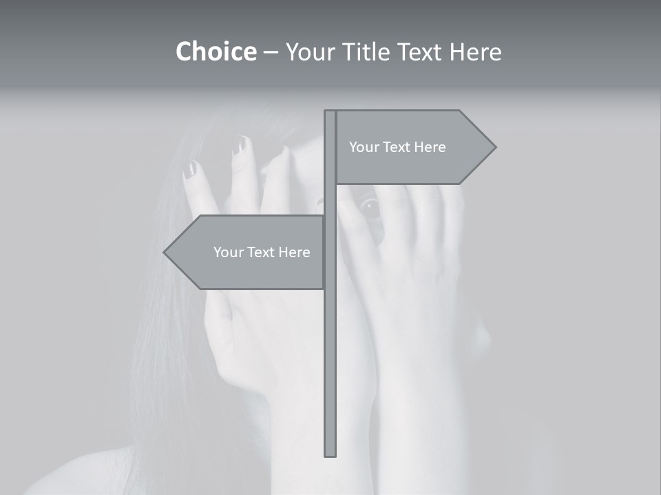 Panicked White Stress PowerPoint Template