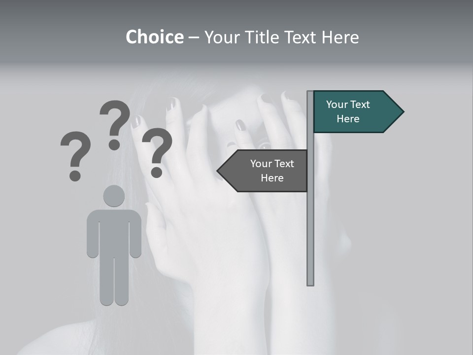 Panicked White Stress PowerPoint Template