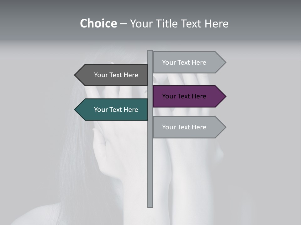 Panicked White Stress PowerPoint Template