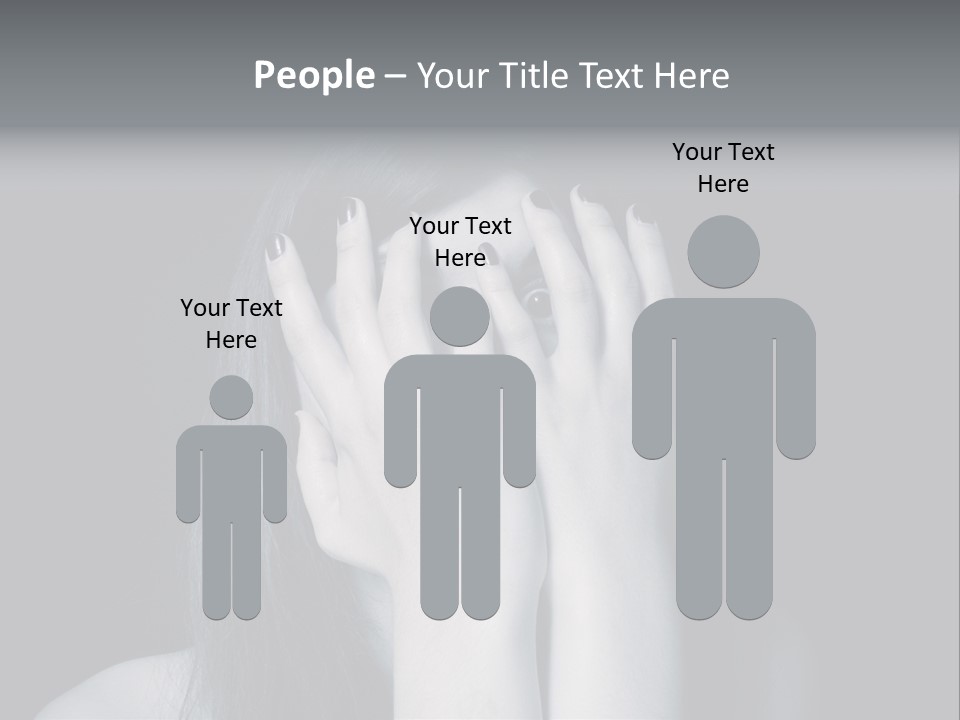 Panicked White Stress PowerPoint Template