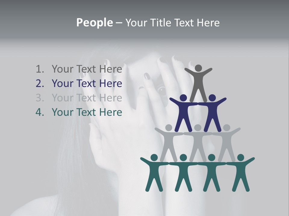 Panicked White Stress PowerPoint Template