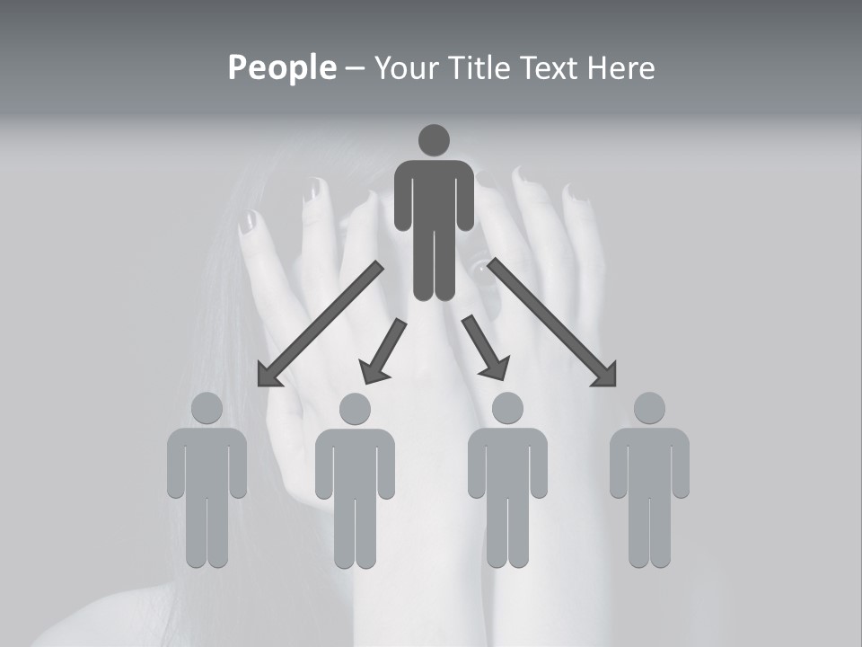 Panicked White Stress PowerPoint Template