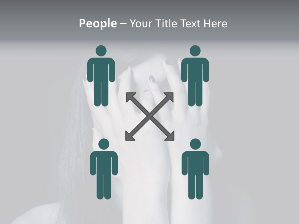 Panicked White Stress PowerPoint Template