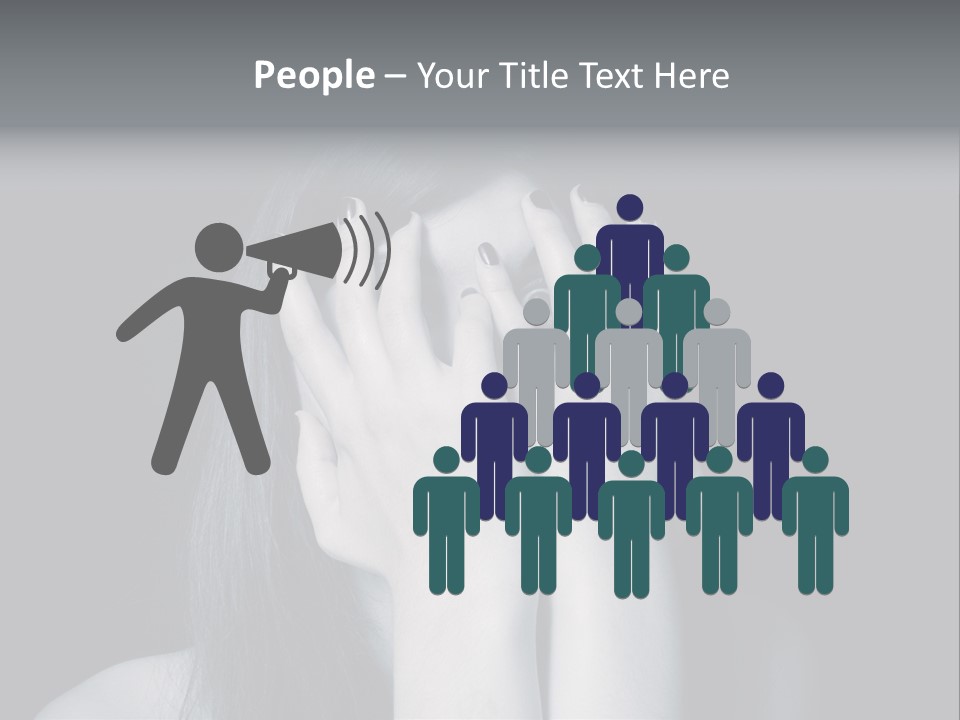 Panicked White Stress PowerPoint Template