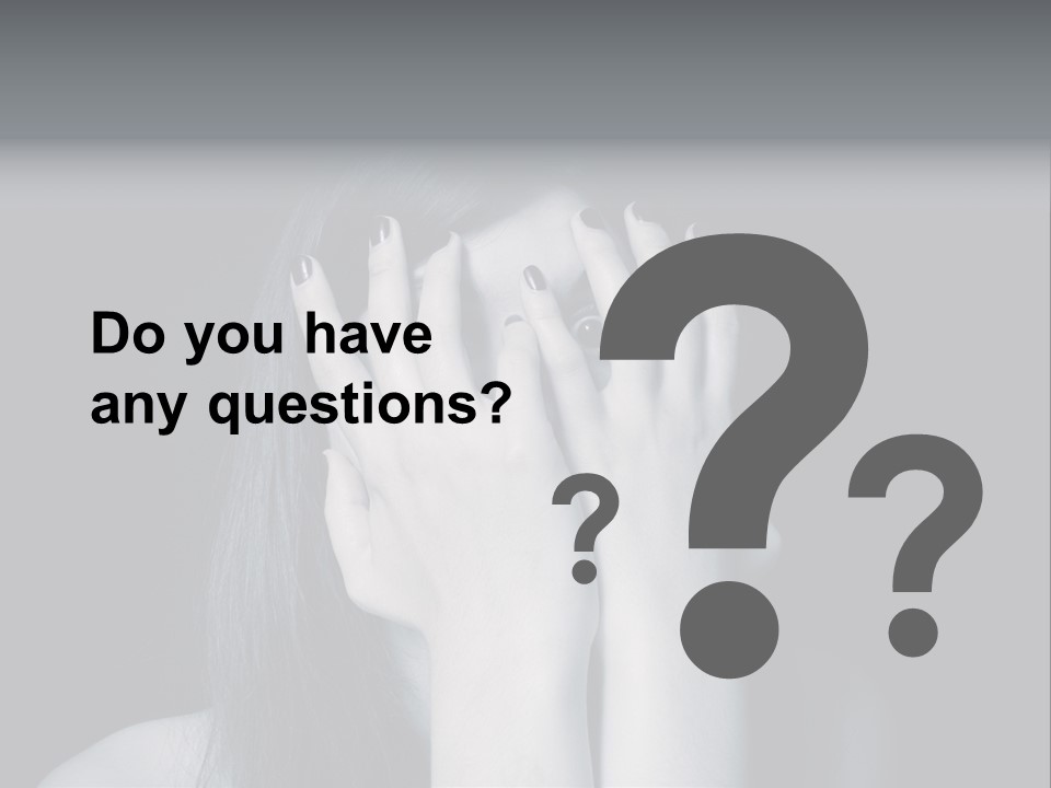 Panicked White Stress PowerPoint Template