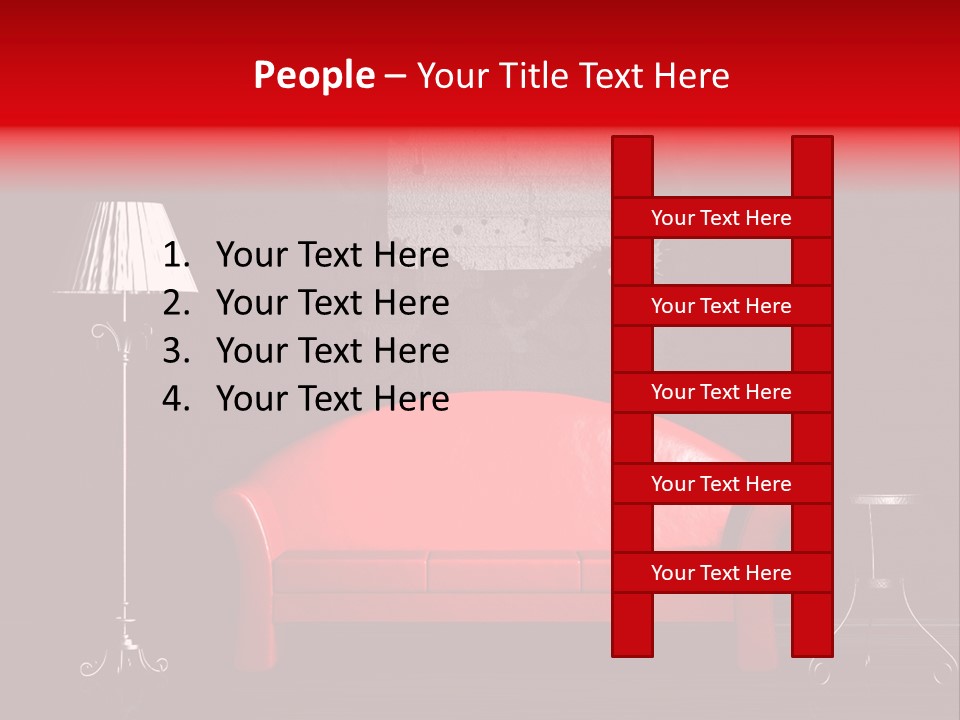 Red Couch PowerPoint Template