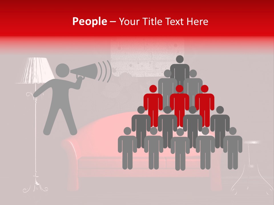 Red Couch PowerPoint Template