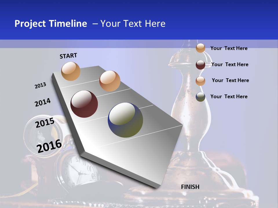 Concept Clock Retro PowerPoint Template
