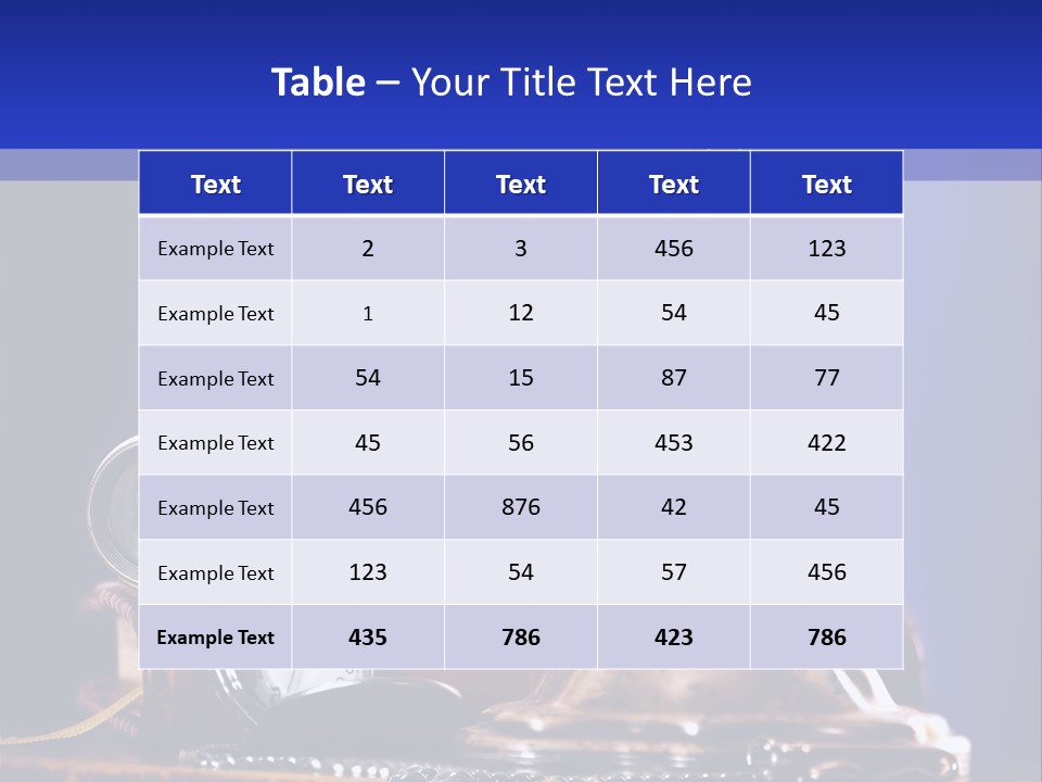 Concept Clock Retro PowerPoint Template