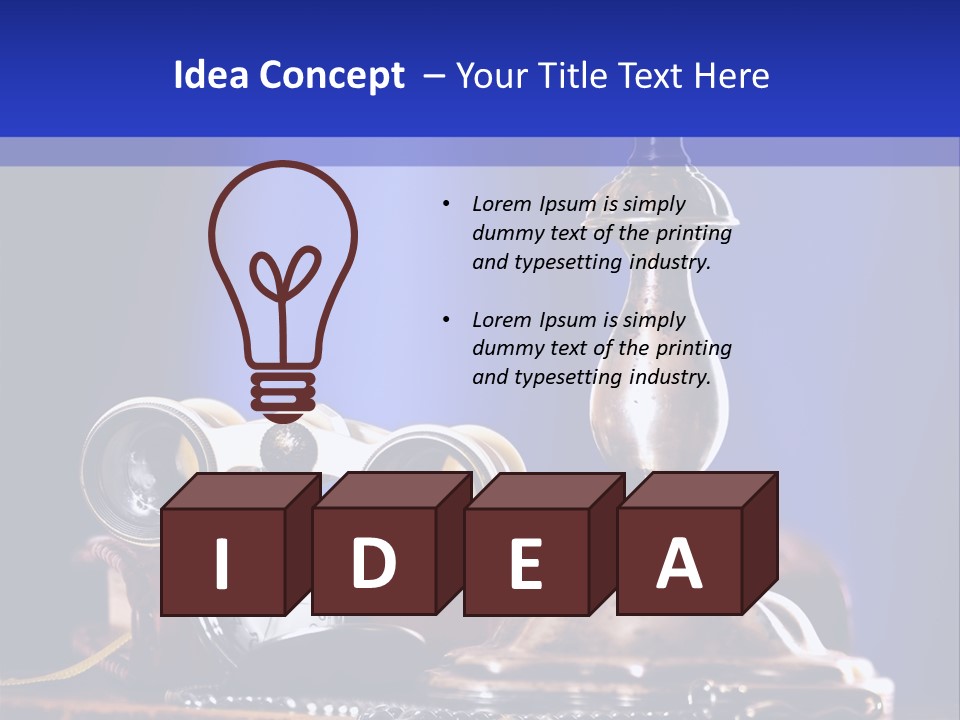 Concept Clock Retro PowerPoint Template