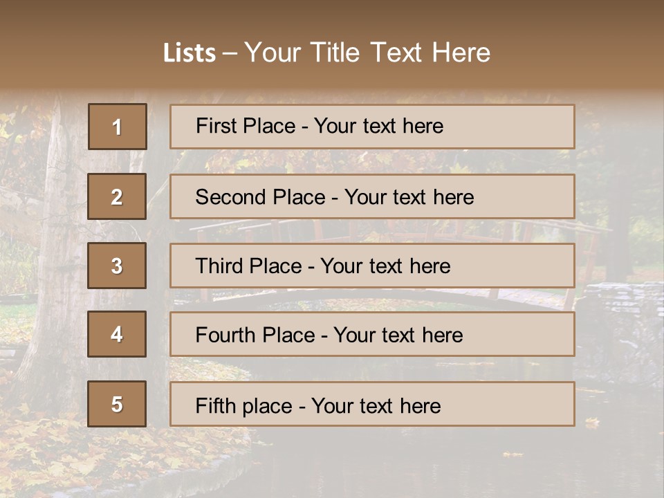 Autumn Bridge PowerPoint Template