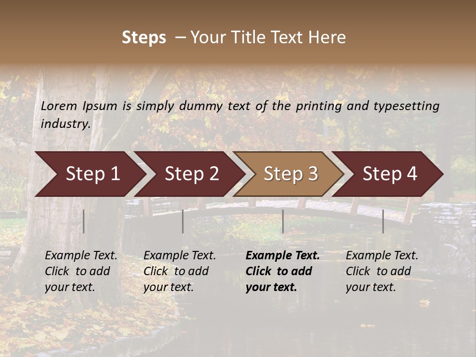 Autumn Bridge PowerPoint Template