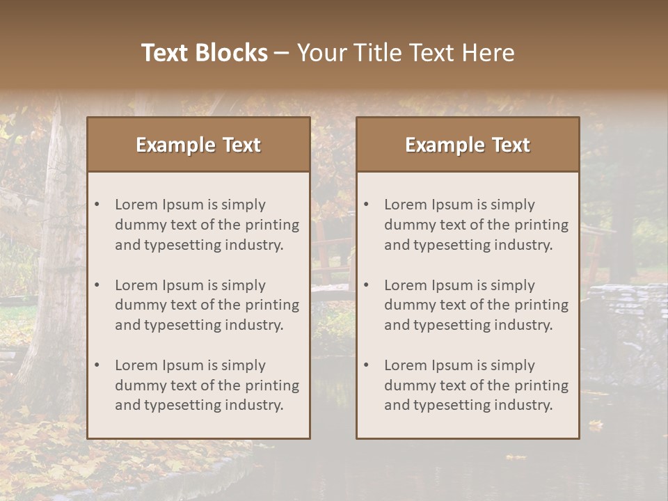 Autumn Bridge PowerPoint Template