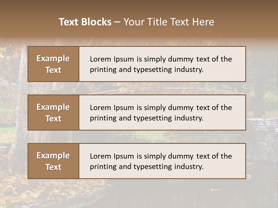 Autumn Bridge PowerPoint Template