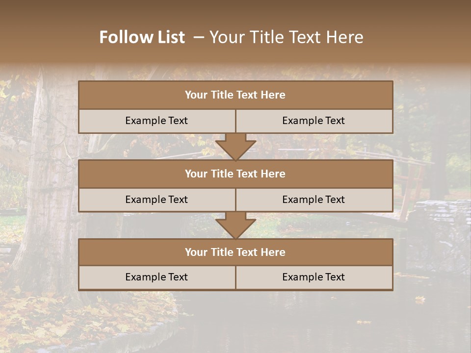 Autumn Bridge PowerPoint Template