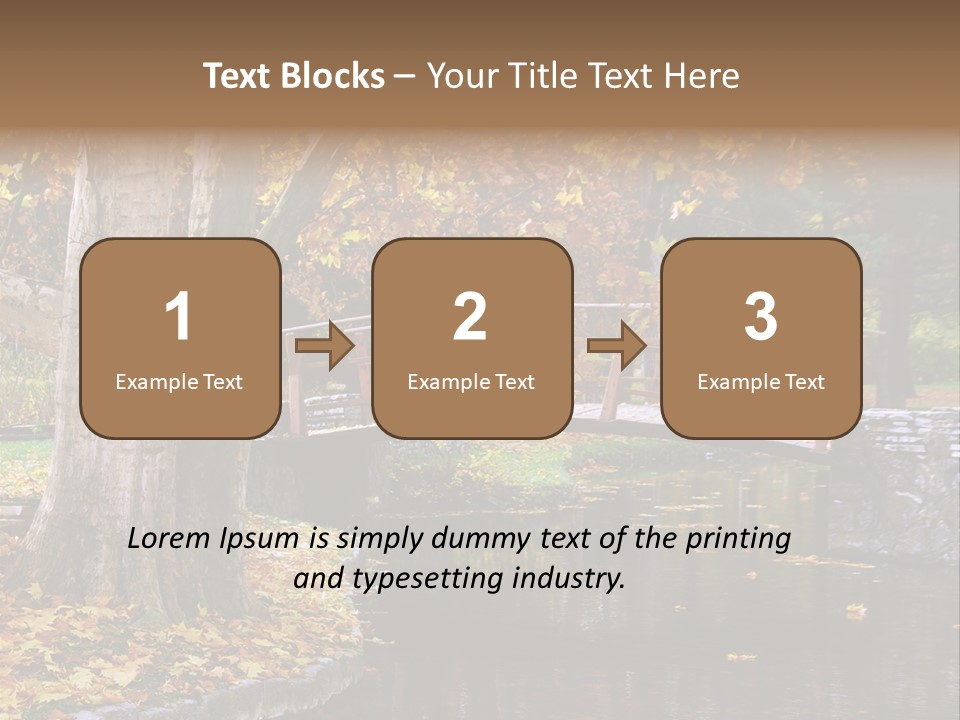 Autumn Bridge PowerPoint Template