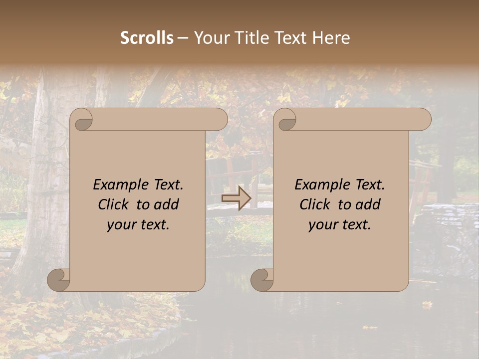 Autumn Bridge PowerPoint Template