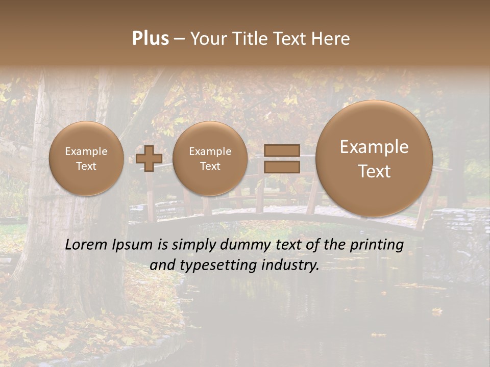 Autumn Bridge PowerPoint Template