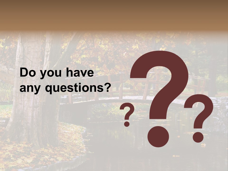 Autumn Bridge PowerPoint Template
