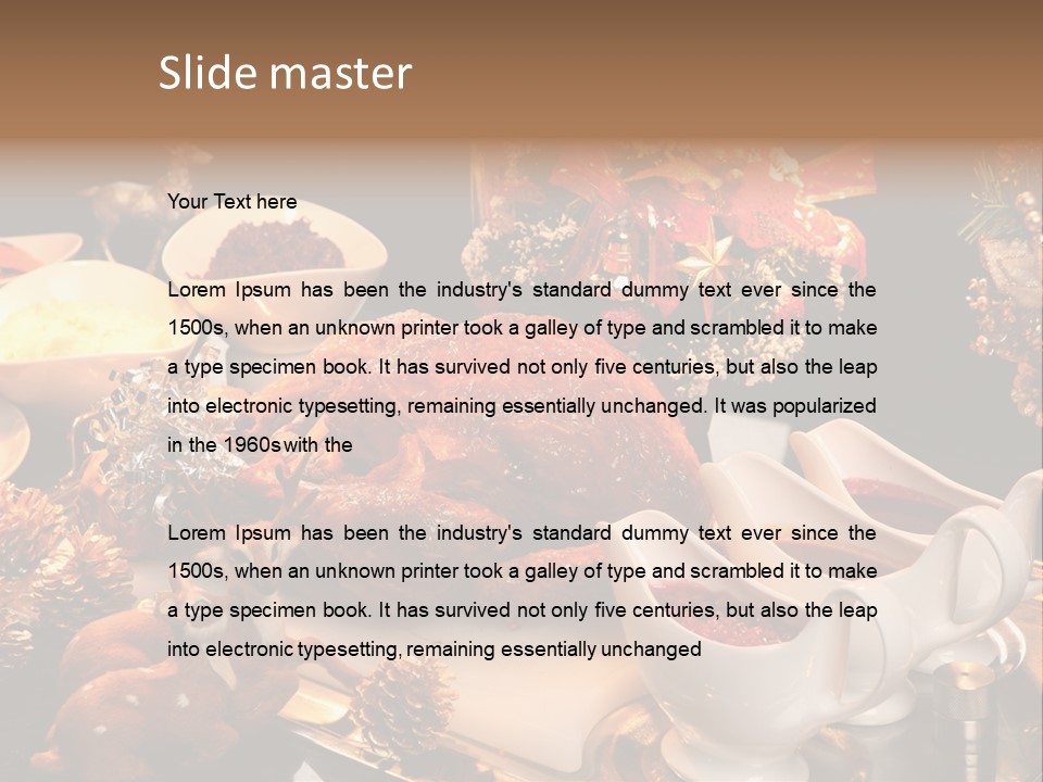 Vianoce Jedlo PowerPoint Template