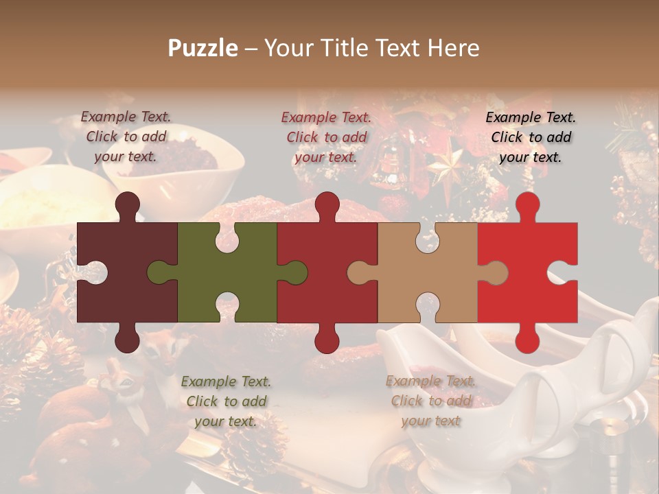 Vianoce Jedlo PowerPoint Template