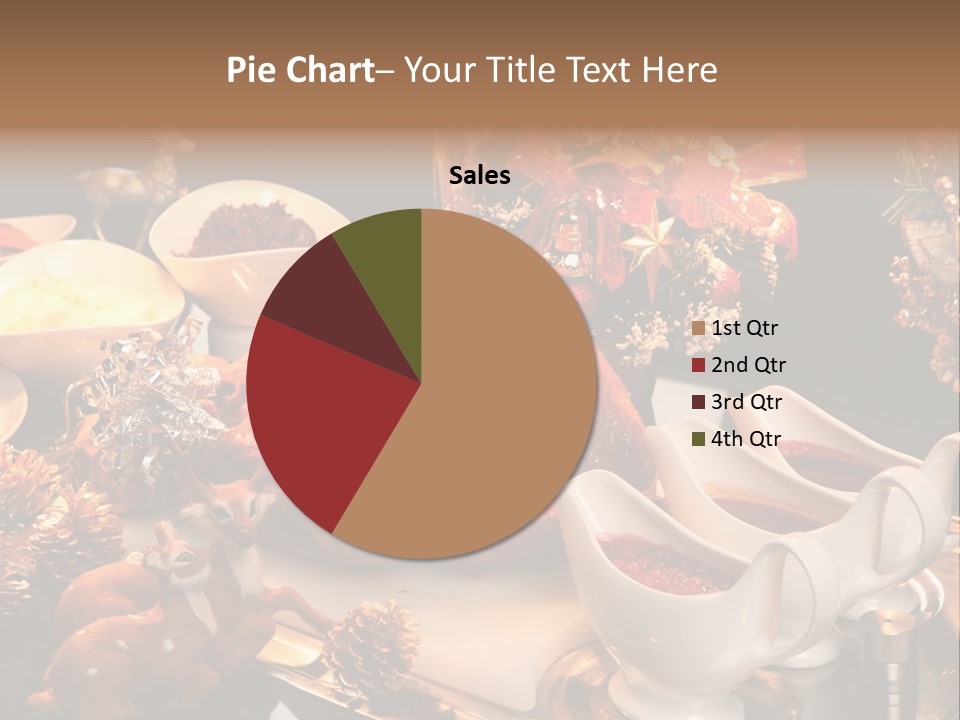 Vianoce Jedlo PowerPoint Template