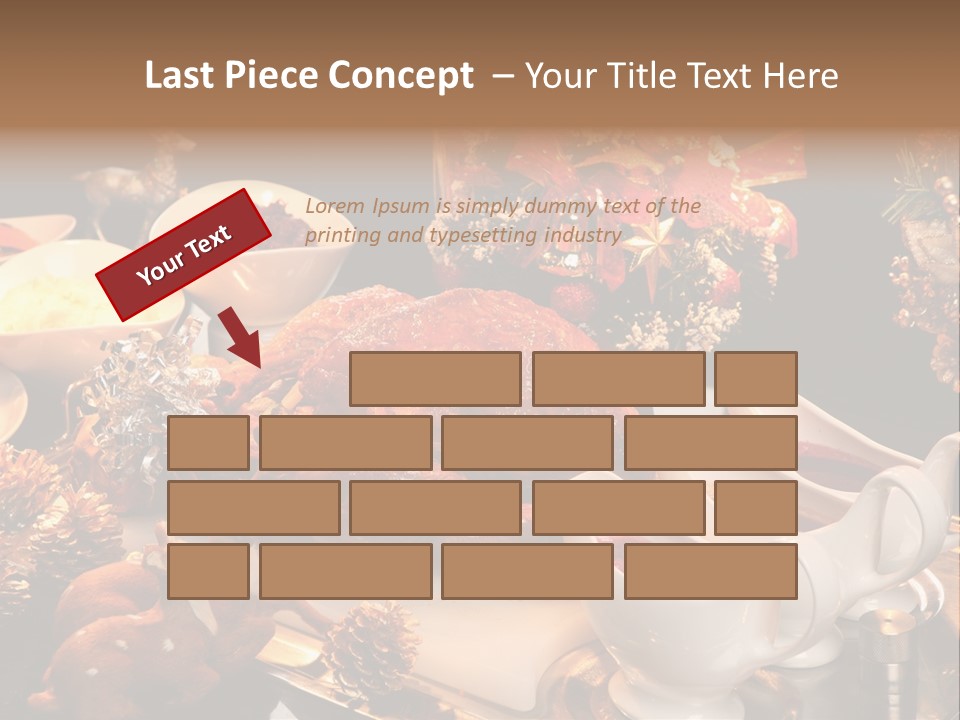 Vianoce Jedlo PowerPoint Template
