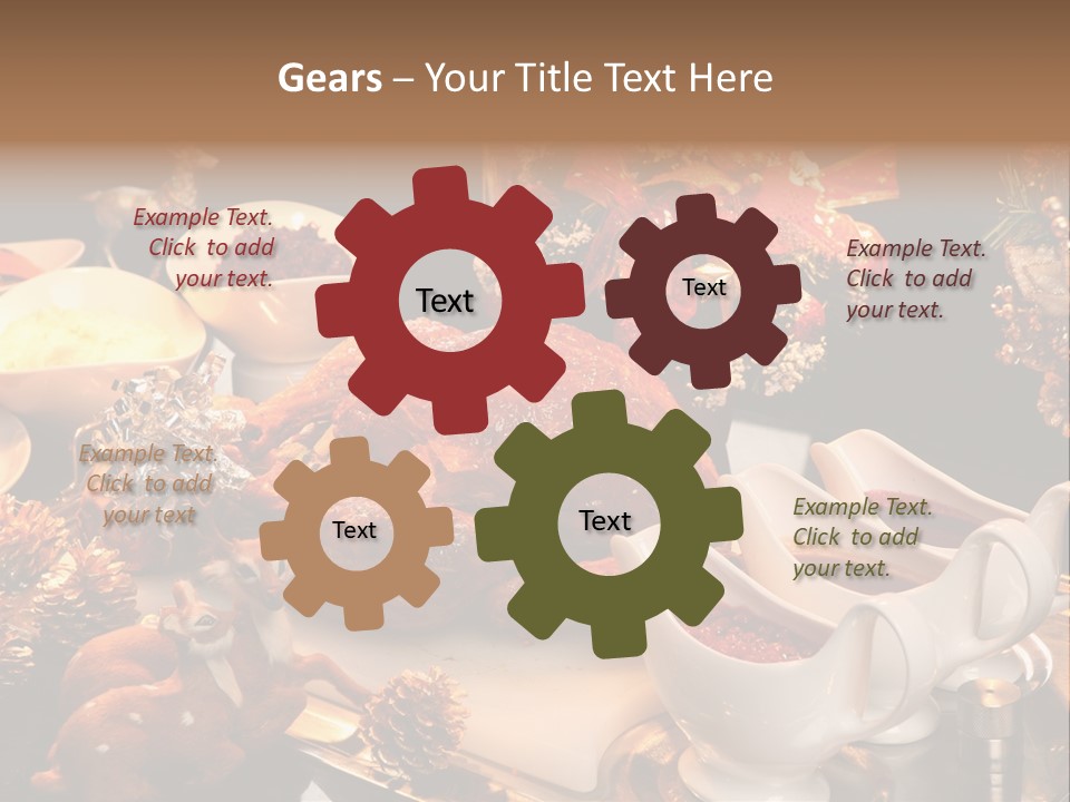 Vianoce Jedlo PowerPoint Template