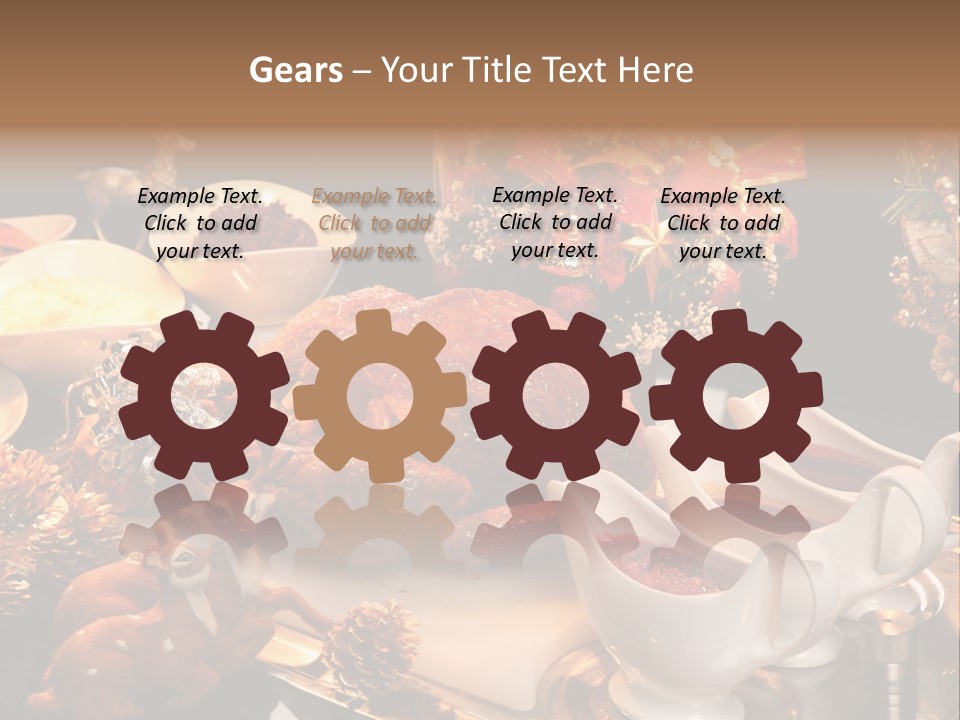 Vianoce Jedlo PowerPoint Template