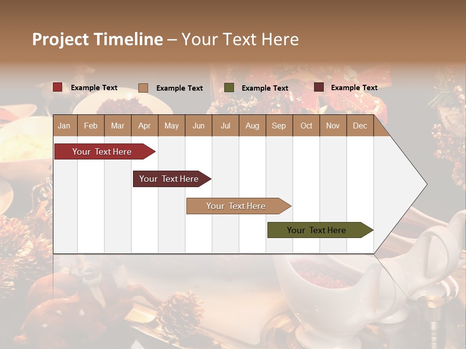 Vianoce Jedlo PowerPoint Template