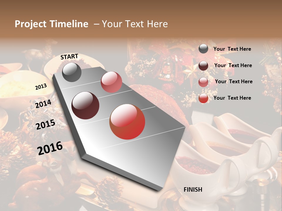 Vianoce Jedlo PowerPoint Template