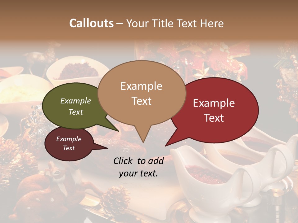 Vianoce Jedlo PowerPoint Template