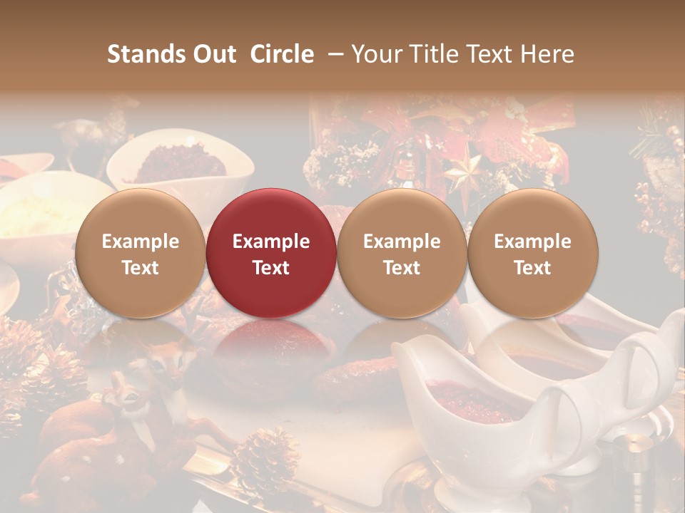 Vianoce Jedlo PowerPoint Template