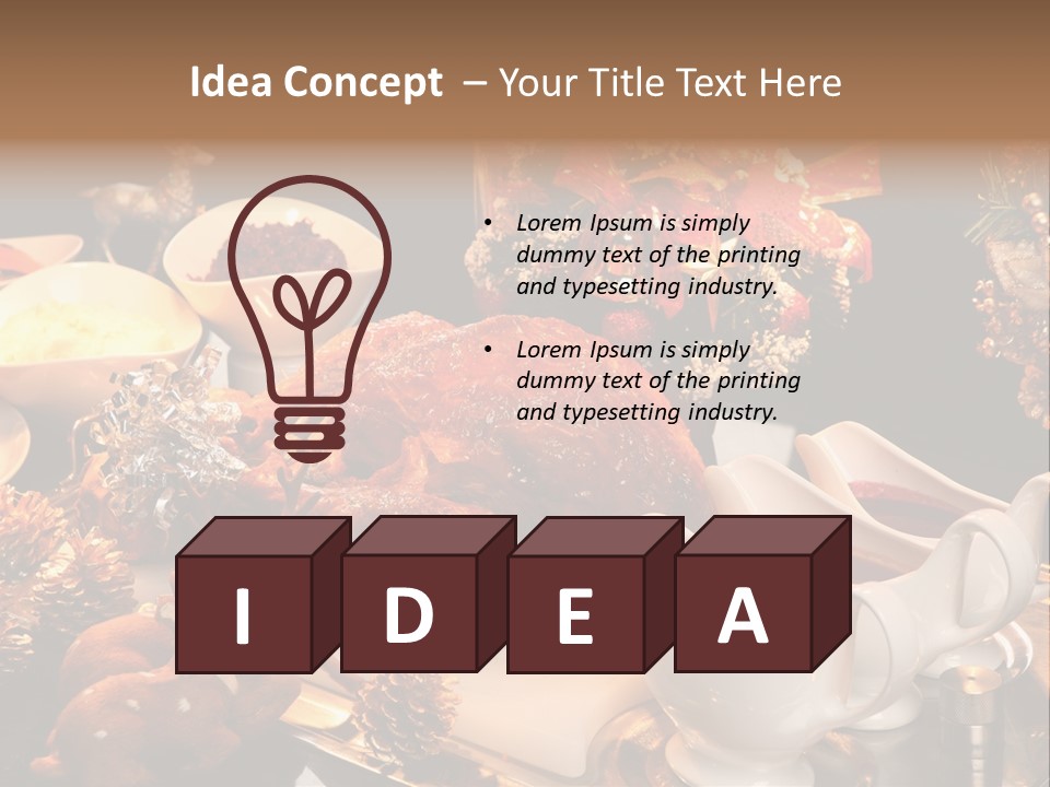 Vianoce Jedlo PowerPoint Template