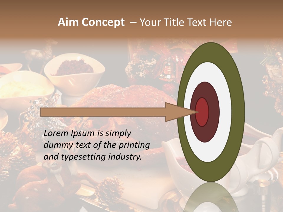 Vianoce Jedlo PowerPoint Template