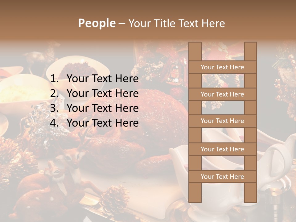 Vianoce Jedlo PowerPoint Template