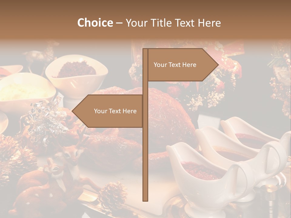 Vianoce Jedlo PowerPoint Template