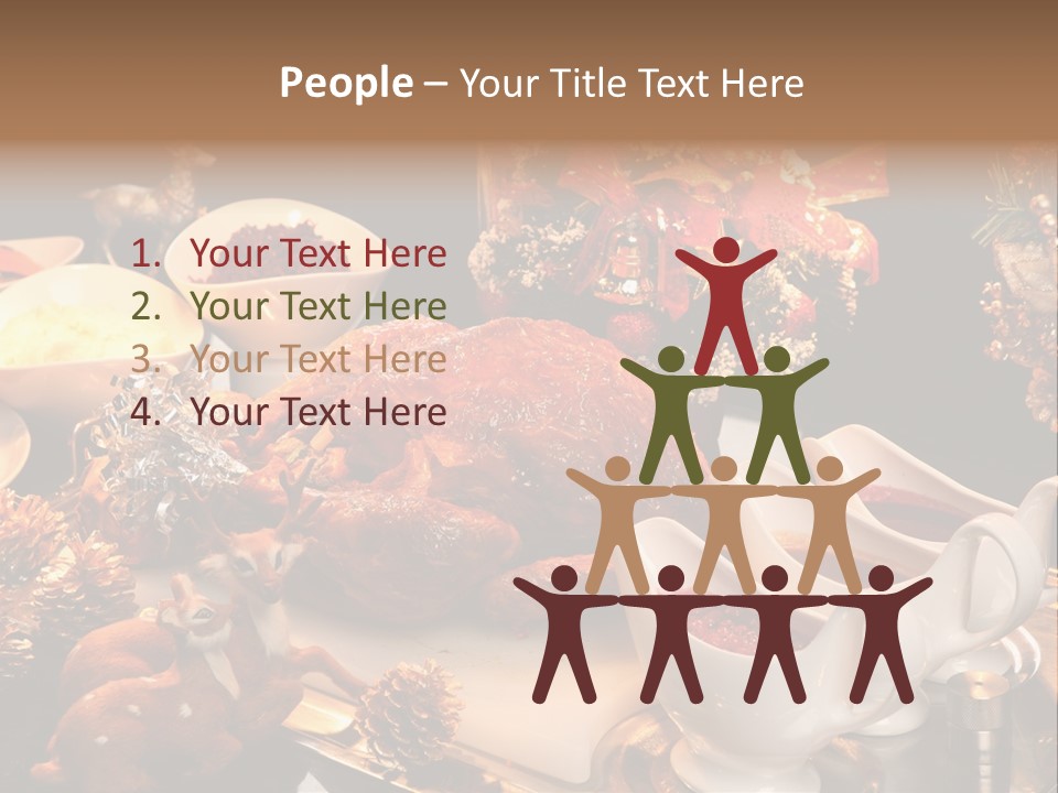 Vianoce Jedlo PowerPoint Template