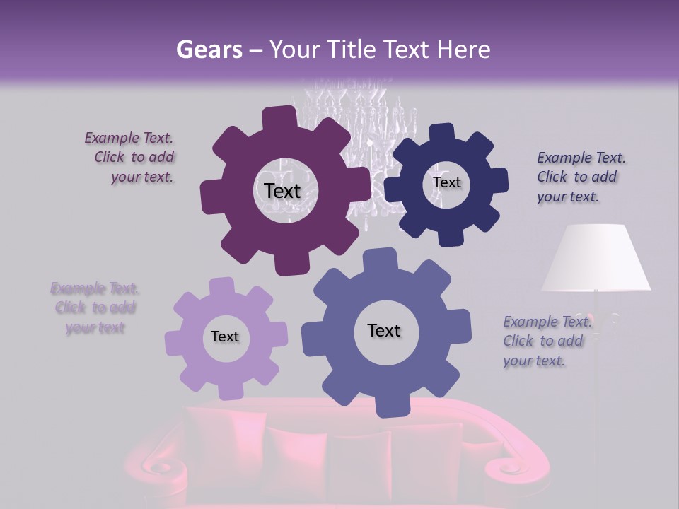 Pink Couch PowerPoint Template