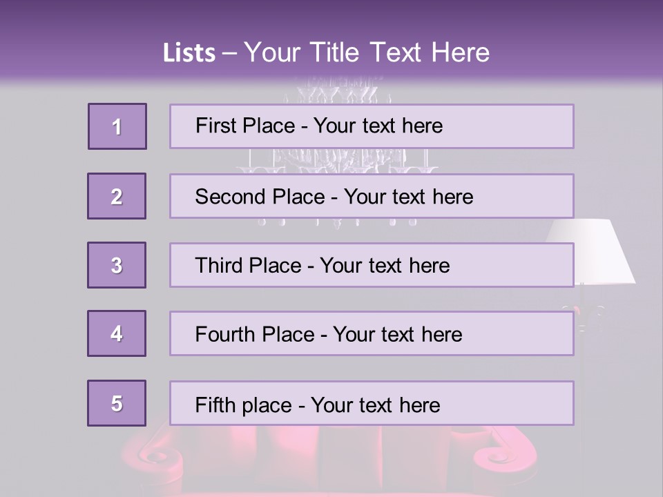 Pink Couch PowerPoint Template